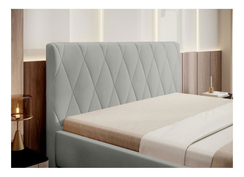 Pat matrimonial 140 cm Tikka 140 (gri + auriu)