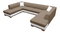 Rohová sedačka U Darcia (svetlohnedá + biela) (P)