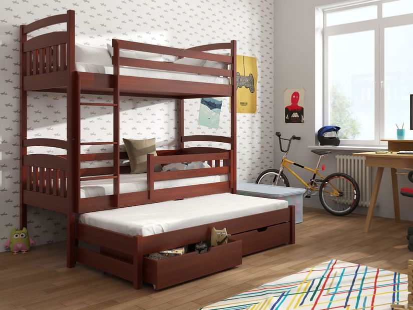Detská poschodová posteľ 90 cm Anie (calvados)