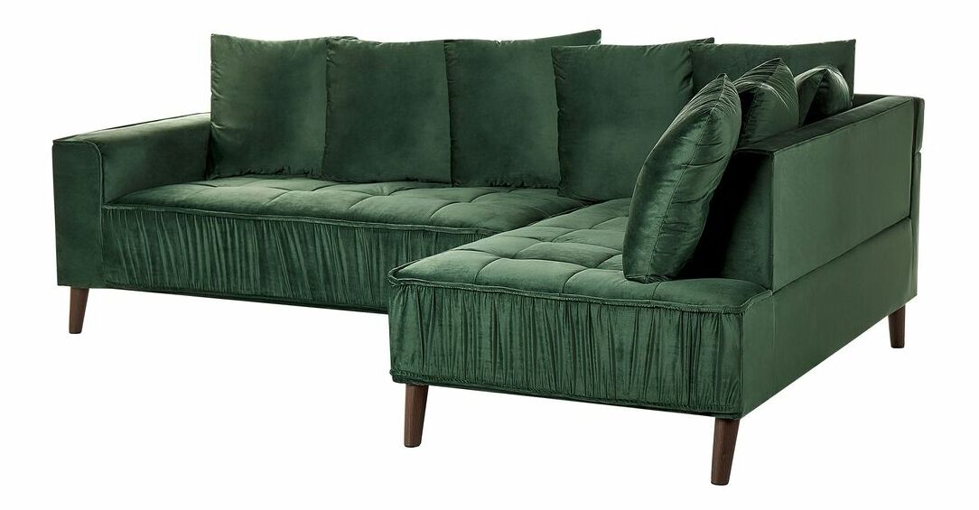 Rohová sedacia súprava Genesis (zelená) (L)