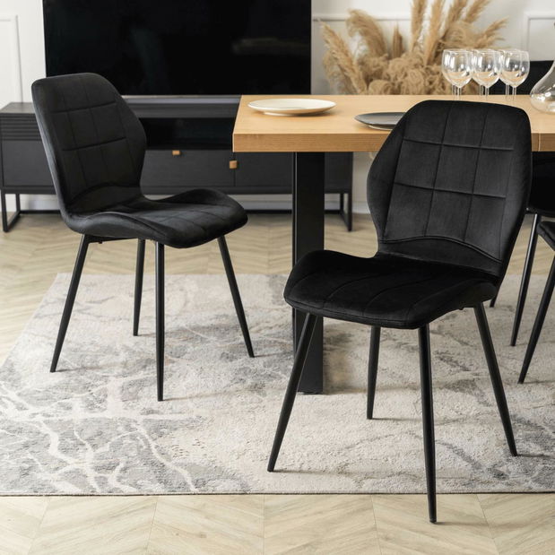 Blagovaonska stolica Inolvidable (crna) 