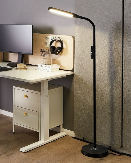 Lampă de podea Anran (negru)