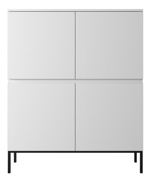 Szekrény Bennasi B1 (fehér + fekete)