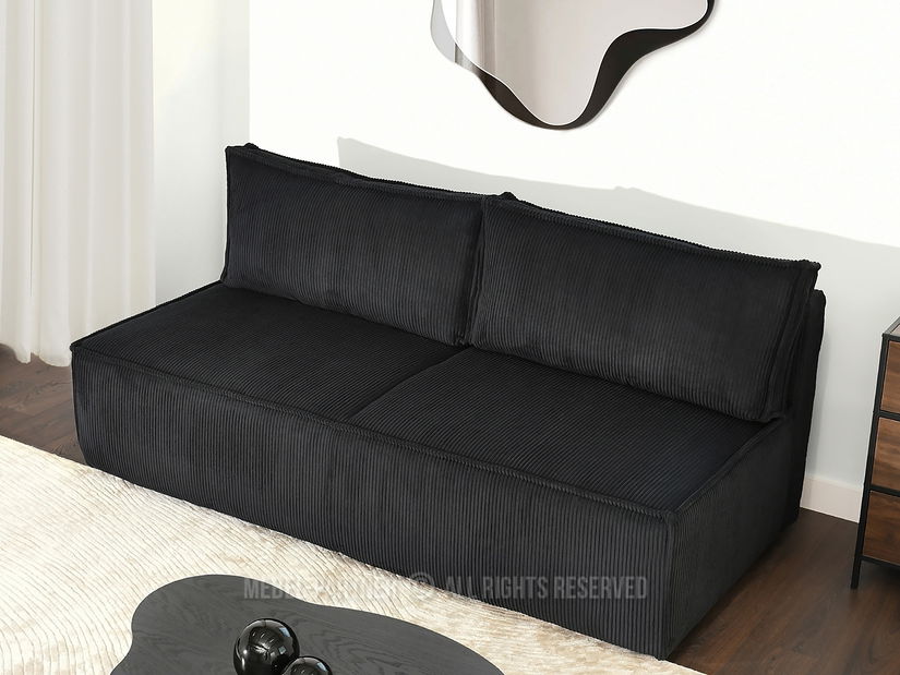 Kétszemélyes kanapé Nazismo (fekete)