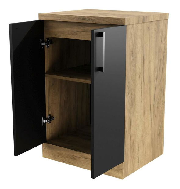 Dulap de baie Valiant (craft auriu + negru)