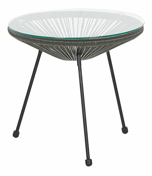 Set pentru grădină ALVAREZ II (gri închis) (pentru 2 persoane)