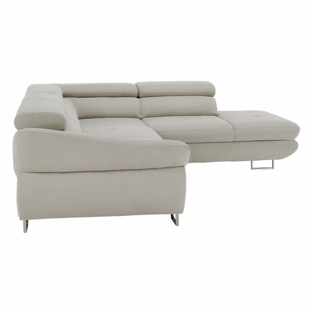 Rohová sedacia súprava Falio (P) (sivobéžová)