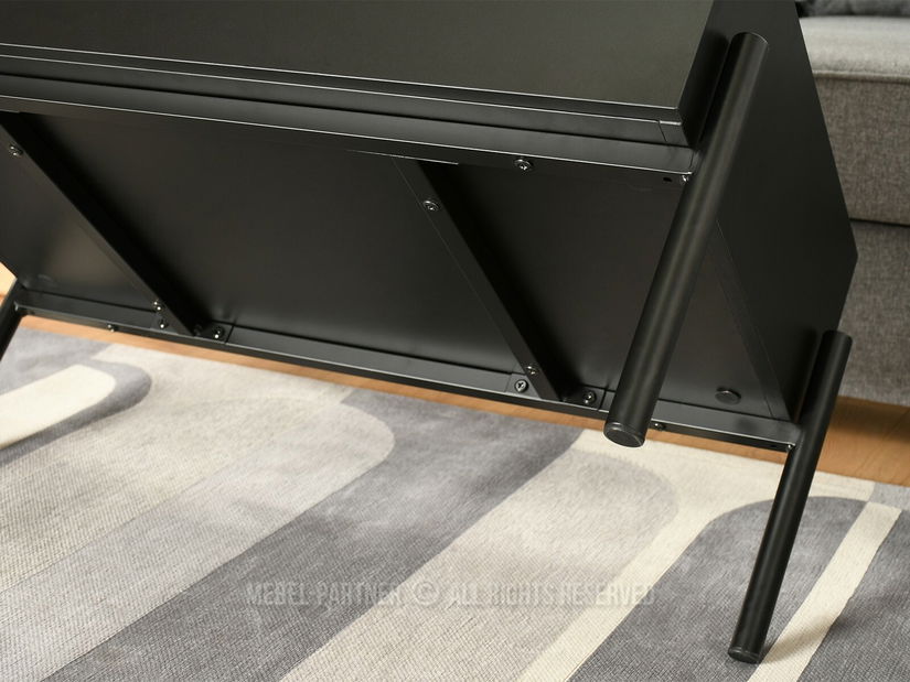 Măsuță de cafea Bertina M (stejar + negru)