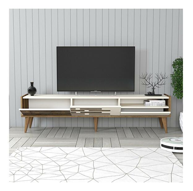 TV asztal/szekrény Tonase (dió + krém) 