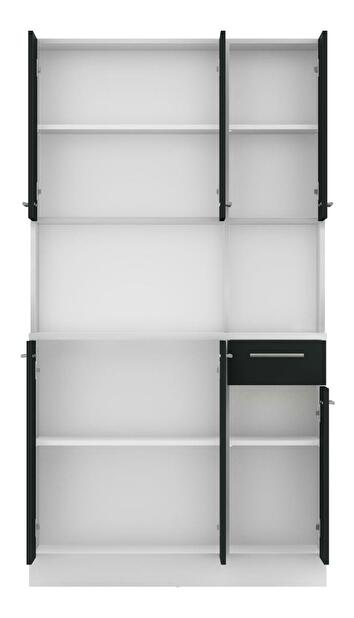 Kuchynský kút Palermo NEW (biela + čierna)