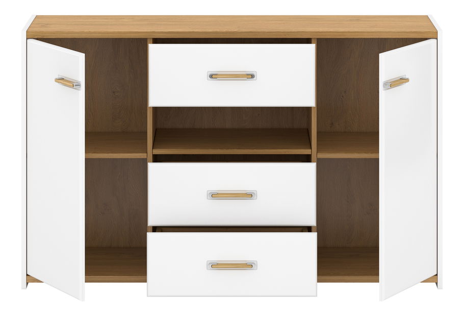 Komoda Andre 2D3S (bijela mat)