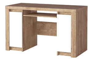 Masă PC Livia 14 (Stejar ribbeck + Alb lucios)