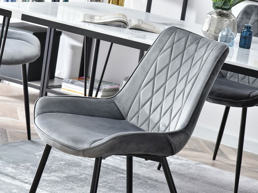 Scaun Aron (gri + negru)