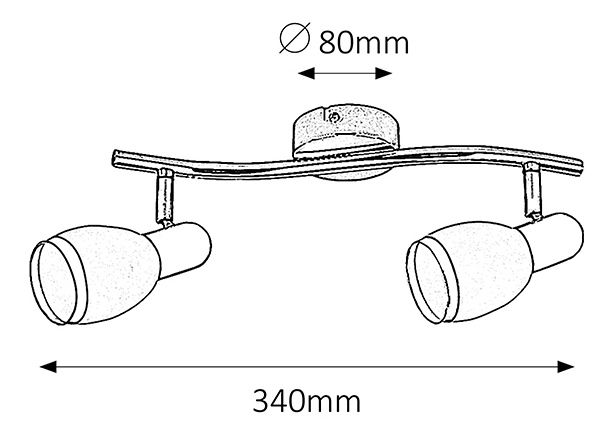 Bodové svietidlo Elite 6061 (chrómová)