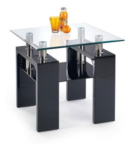 Stolić za kavu Diamond H KWADRAT (crna)