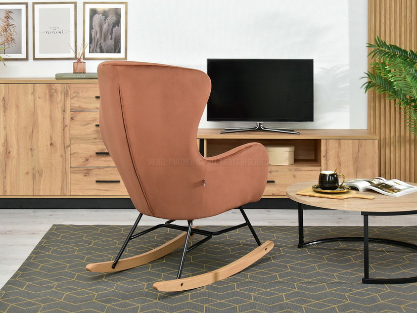 Fotelja Nesia (bakar + bijela bukva)