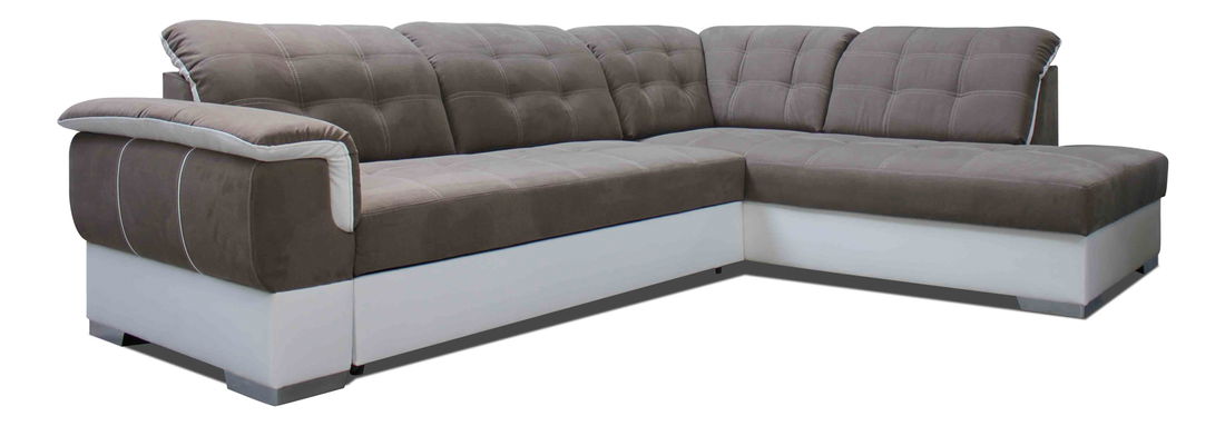 Rohová sedačka Altea 2F+L (svetlohnedá + biela) (P)