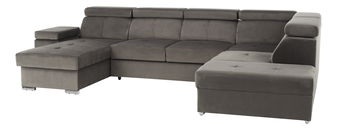 Sjedeća garnitura Lamour (sivo smeđa) (L)