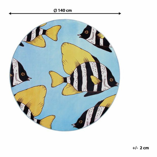 Koberec Firona (modrá) (kruh)