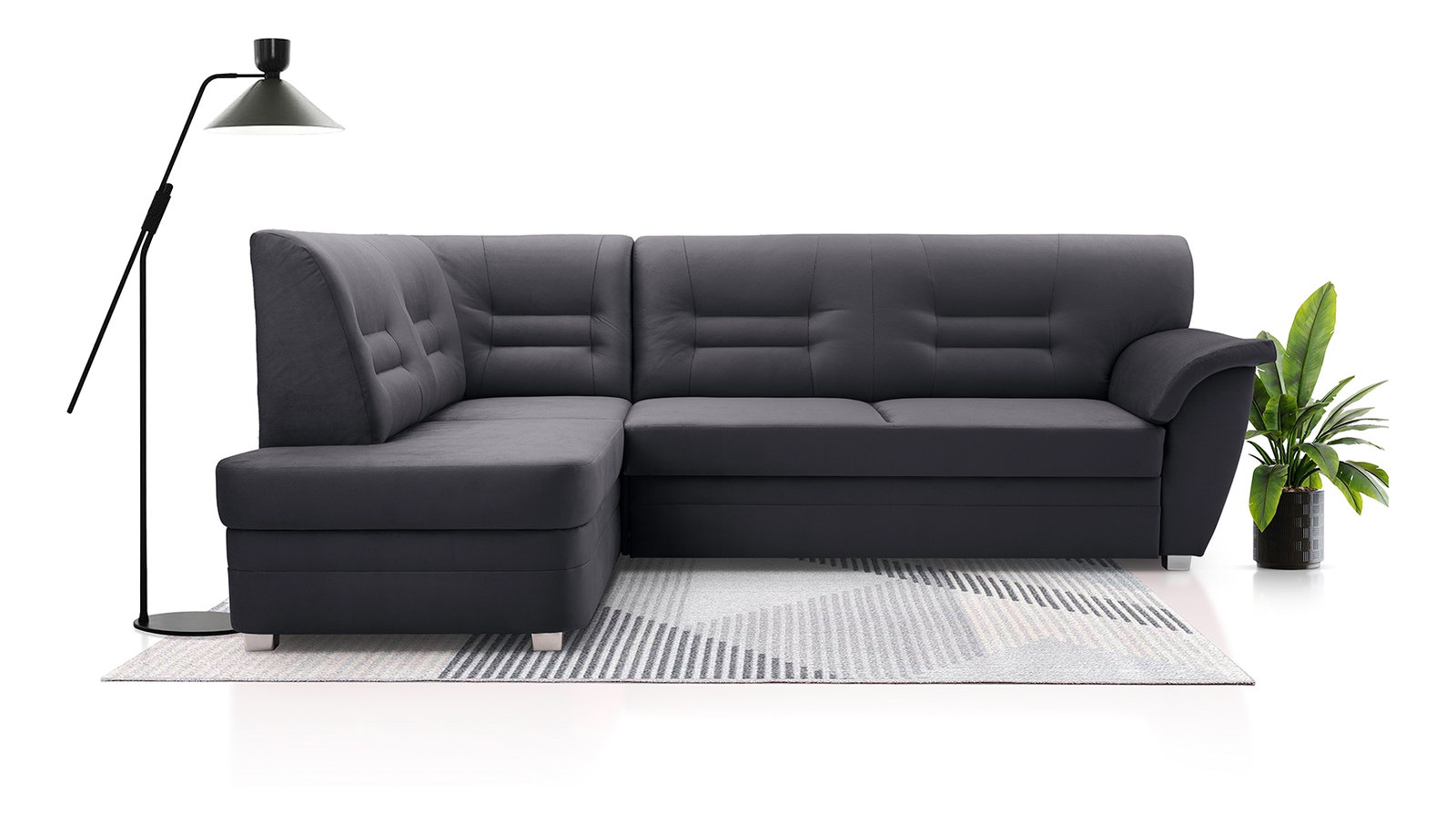 Kutna garnitura- Janeen (tamnosiva) (L)