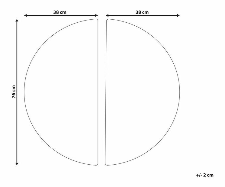 Decor de perete Manza (alb)