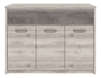 Comodă Jolene 3D2S (castan nairobi + onyx)