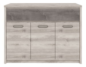 Comodă Jolene 3D2S (castan nairobi + onyx)