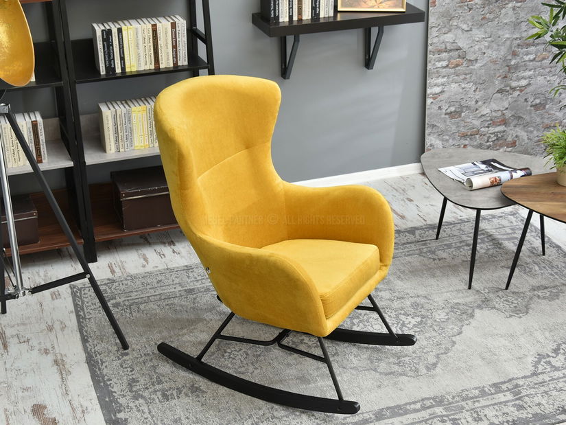 Fotel Nesia (sárga + fehér bükk)