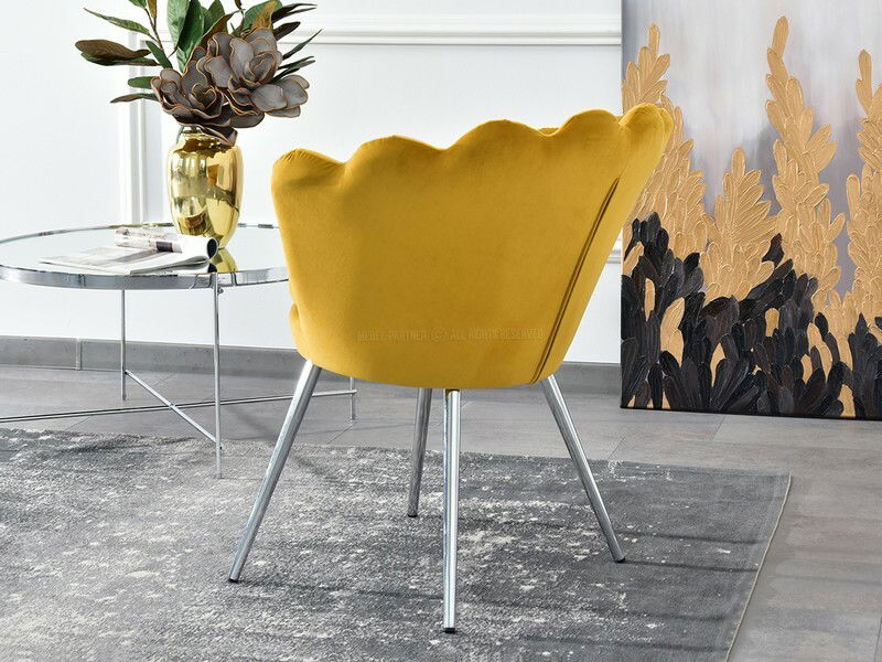 Fotoliu Lasair (muștar + auriu)