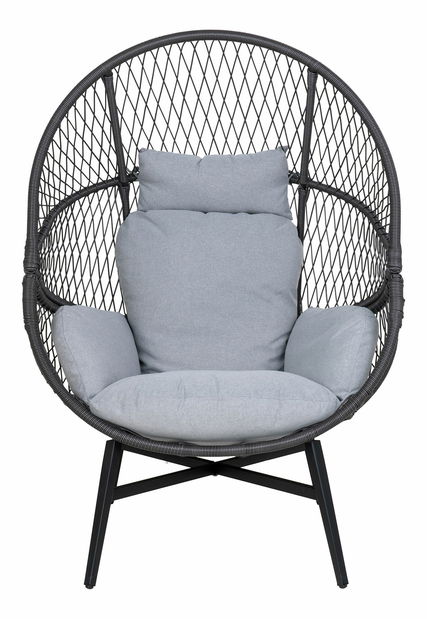 Záhradné kreslo vajičko Rsiriaora (čierna)