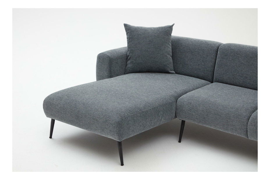 Rohová sedacia súprava Slider (P) (antracit)