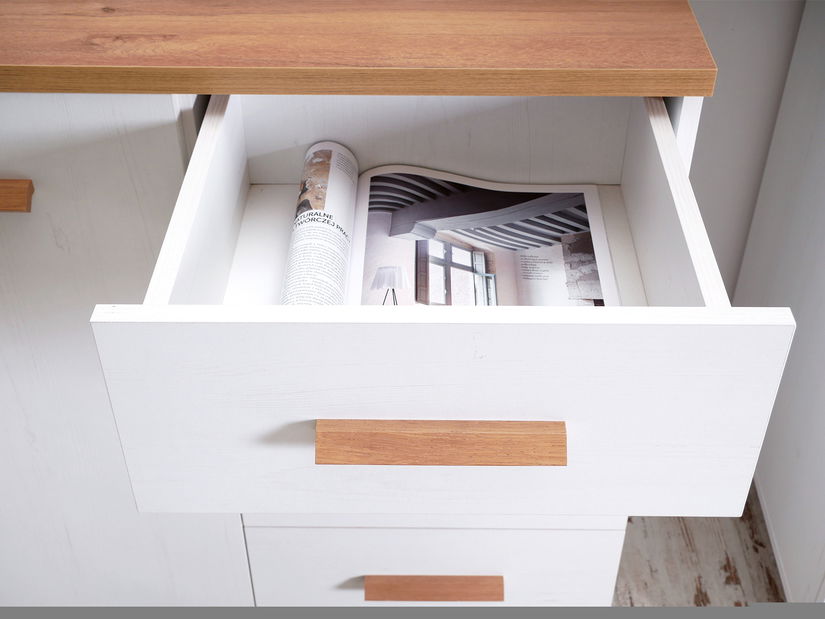 Komoda Balones BG08 (biela + dub)