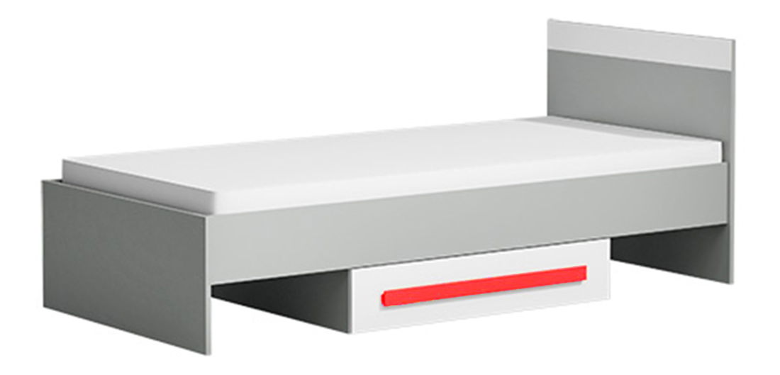 Egyszemélyes ágy 90 cm Gilla G12 (piros)