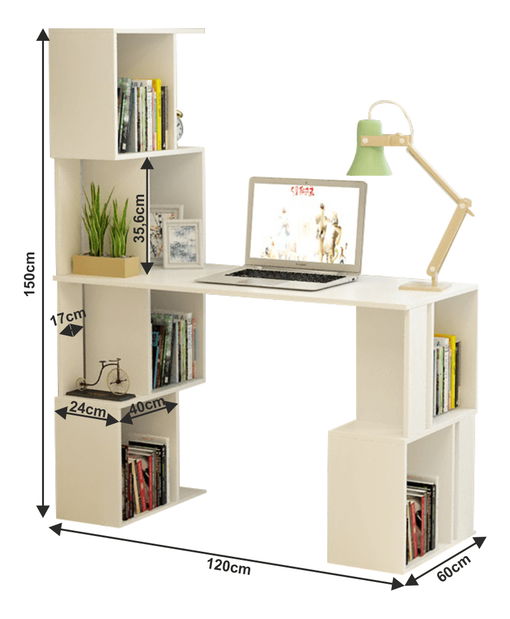 PC stolić s regalom Flexi