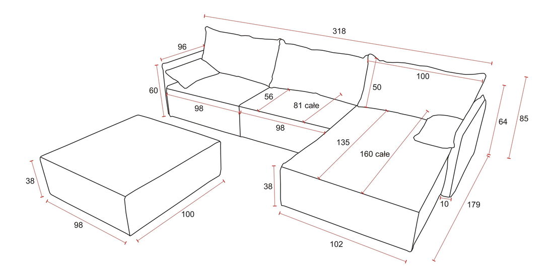 Rohová sedačka Leonaro 2 (tmavomodrá) (L)