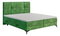 Manželská posteľ Boxspring 140 cm Nivela (zelená) (s matracom a úl. priestorom)