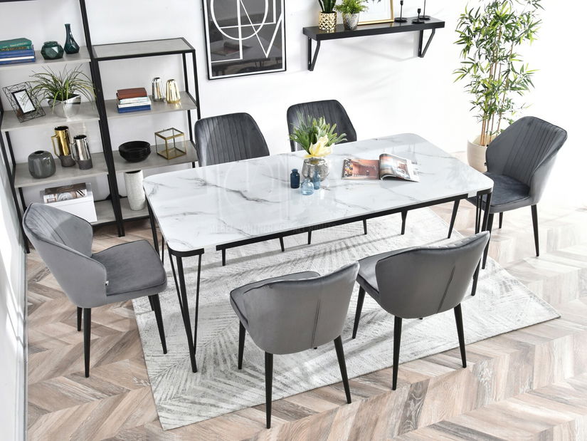 Scaun Greta K (gri + negru)