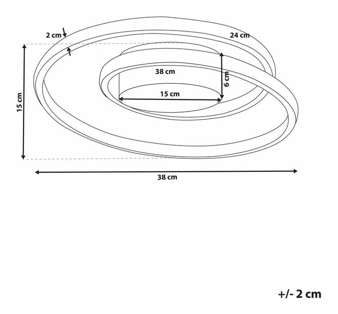 Stropné svietidlo Narza (čierna)