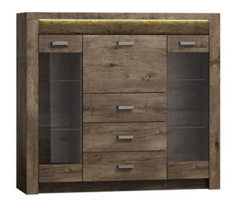 Vitrină Inneas 08 (arin închis)