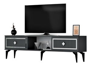 Masă TV/Dulap Kututa 2 (antracit + argintiu) 