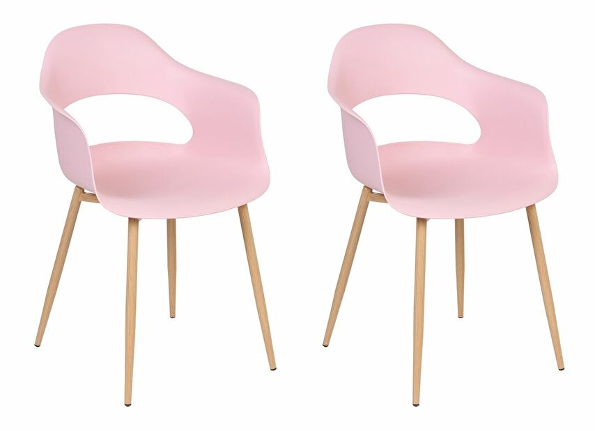 Set blagovaonskih stolica (2 kom.) Unika (ružičasta) 