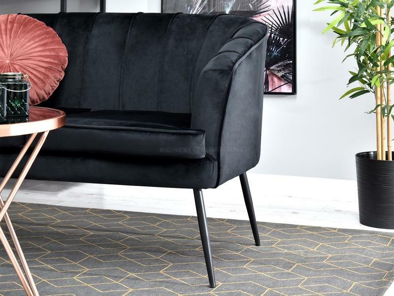 Kanapé Etimee S (fekete + arany)