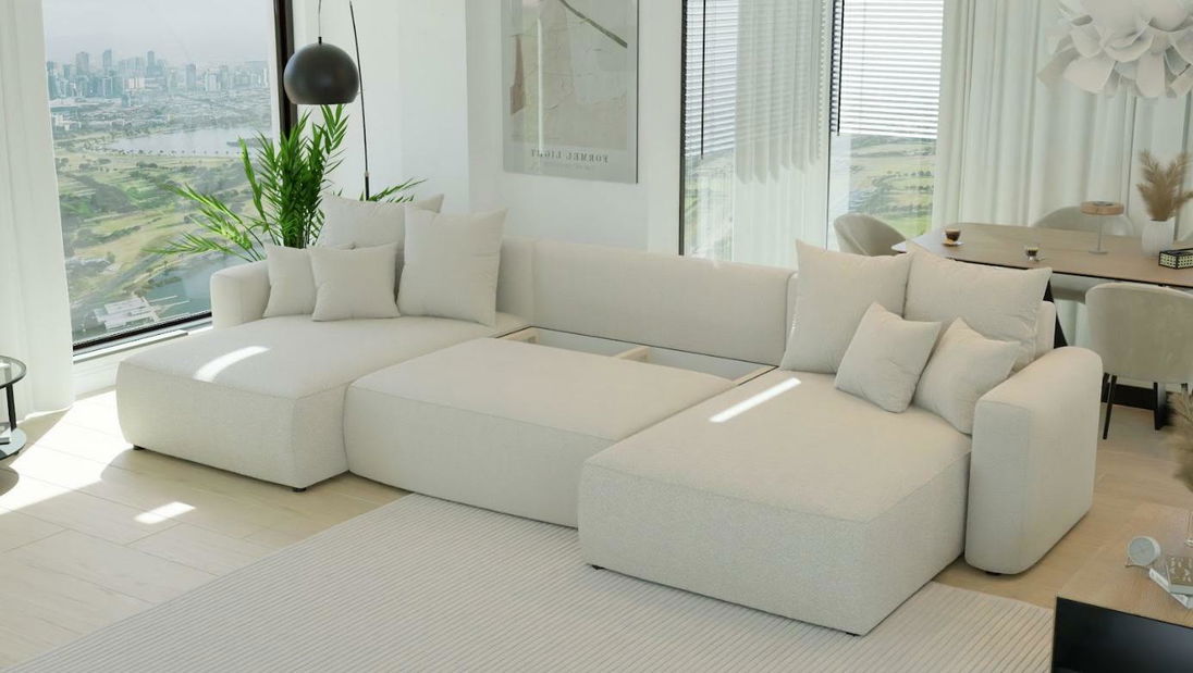 Colțar Baria U (bej)