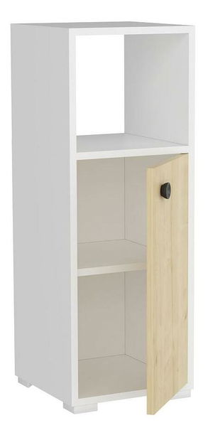 Dulap de baie Satadu 1 (alb + stejar zafir) 