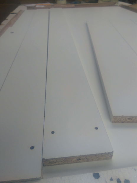 Masă de sufragerie Groot (pentru 6 persoane) (alb) *resigilat