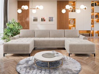 Sarokkanapé garnitúra U Bonzi XL (cappuccino)