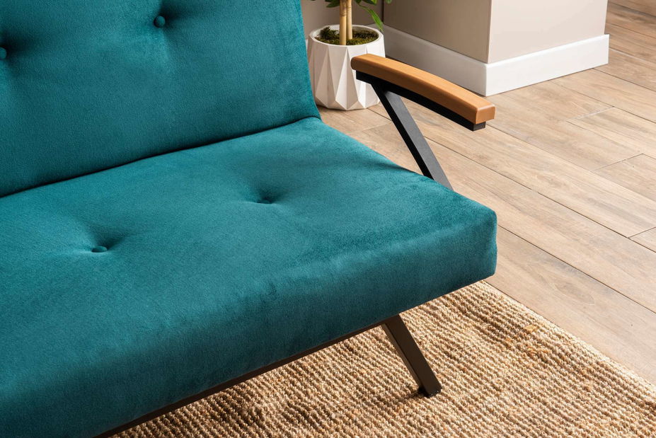 Rozkladacia pohovka Zvia (petrolejová)