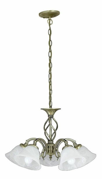 Lustră Beckworth 7135 (bronz + sticlă piatră de orez)