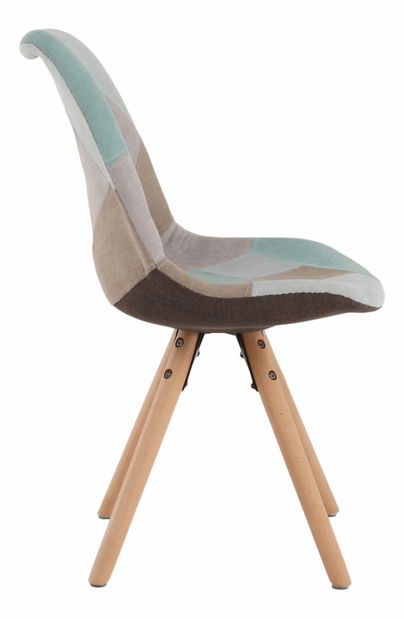 Scaun de sufragerie Glority (patchwork mentă)