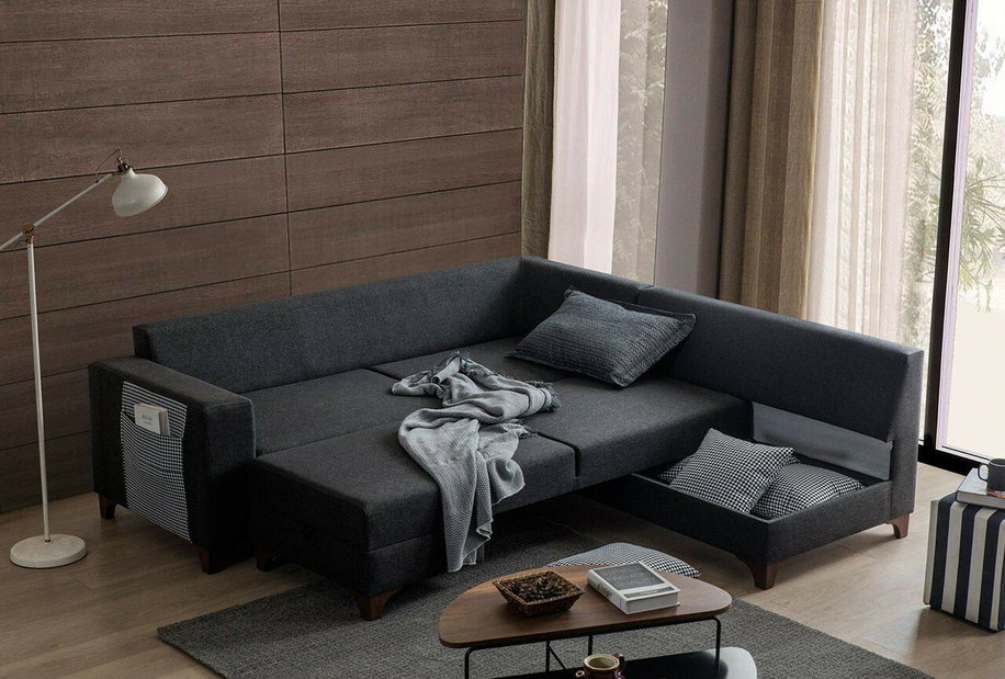 Kutna garnitura Lofty (antracit)
